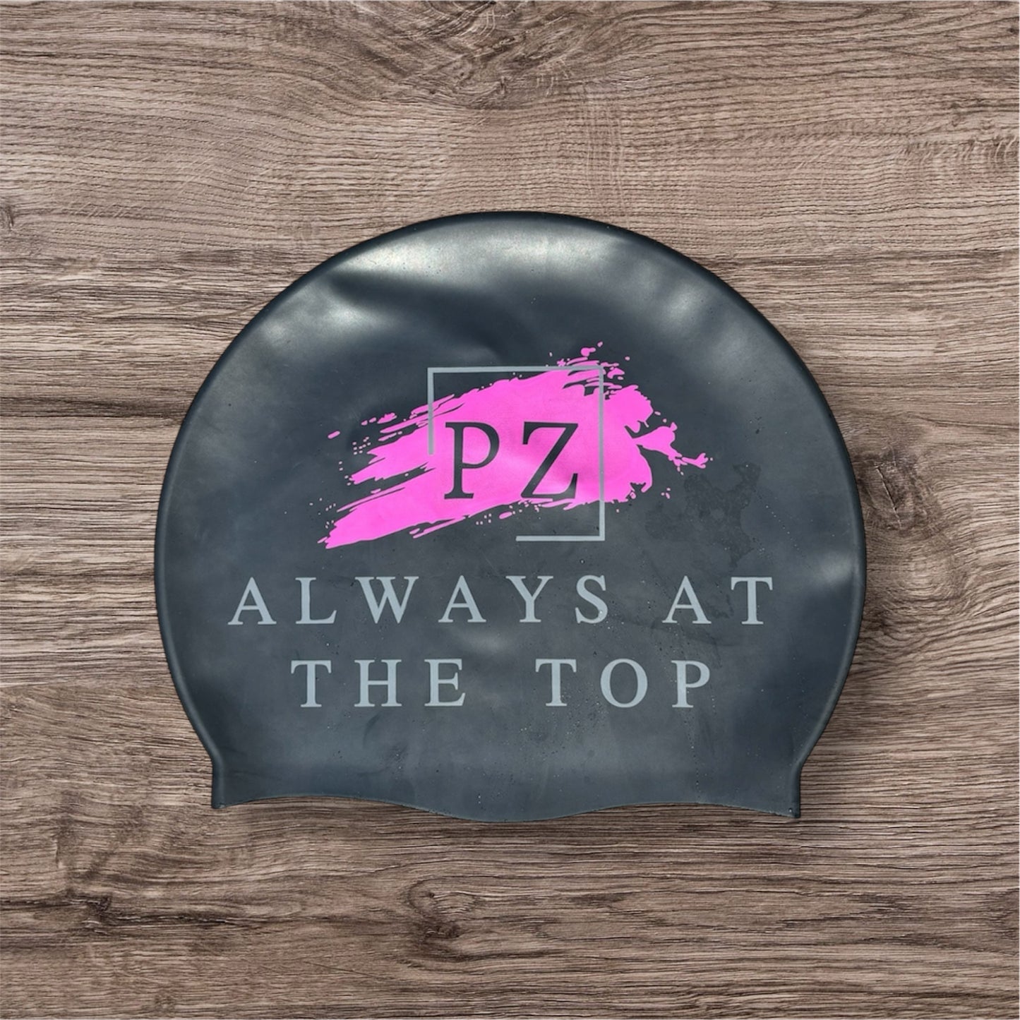 Casque de bain noir et rose (taille standard)