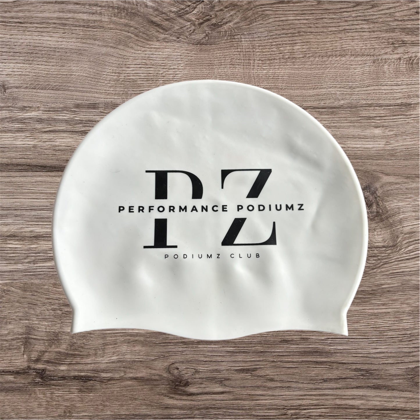 Casque de bain blanc - Podiumz Club (taille standard)