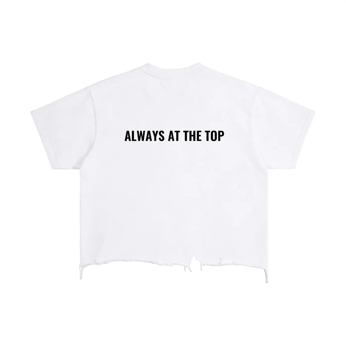 T-shirt ample délavé à ourlet effet usé