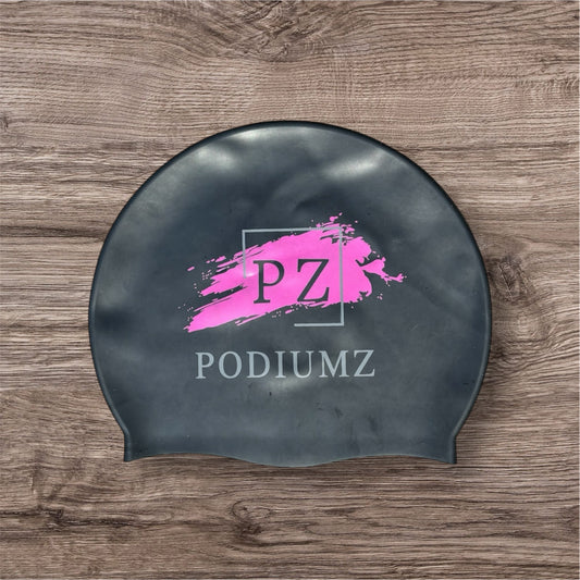 Casque de bain noir et rose (taille standard)