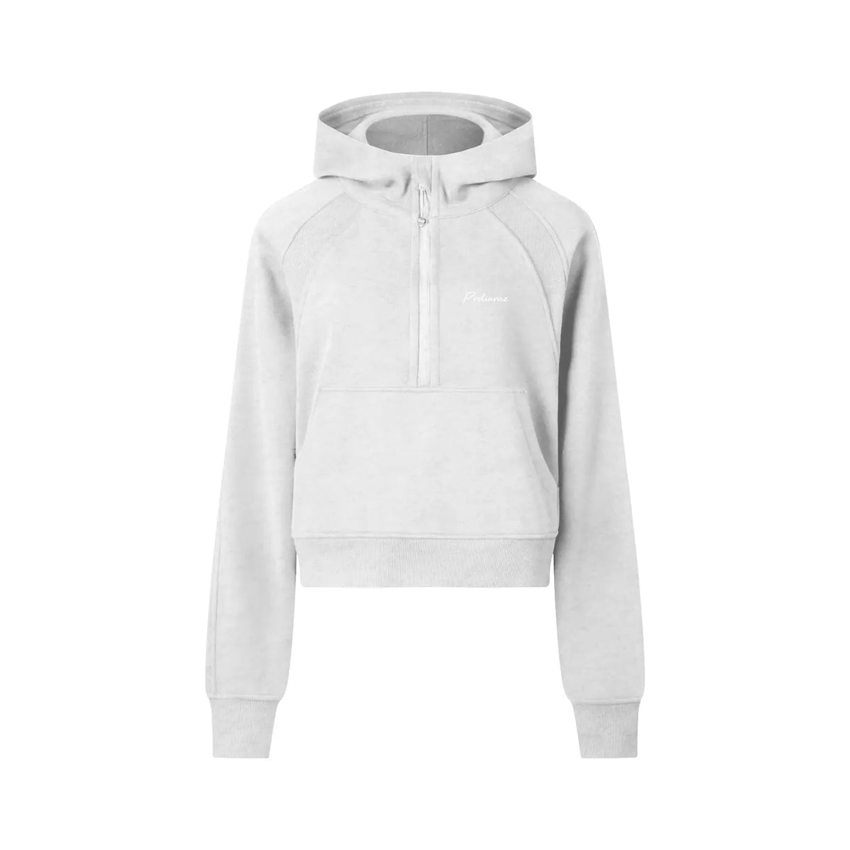 Hoodie court à demi-fermeture éclair